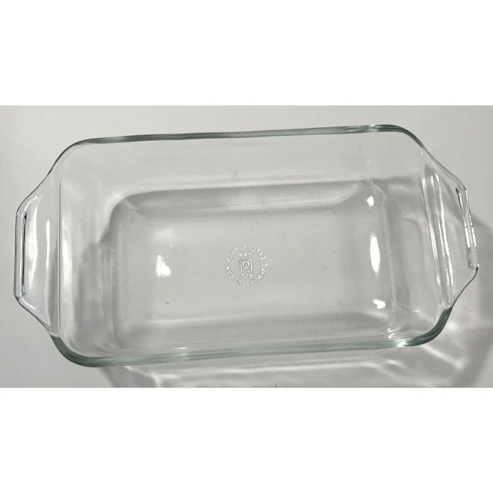 Anchor Hocking #443 Glass Handled Baking Dish 7.5 x 4 x 2